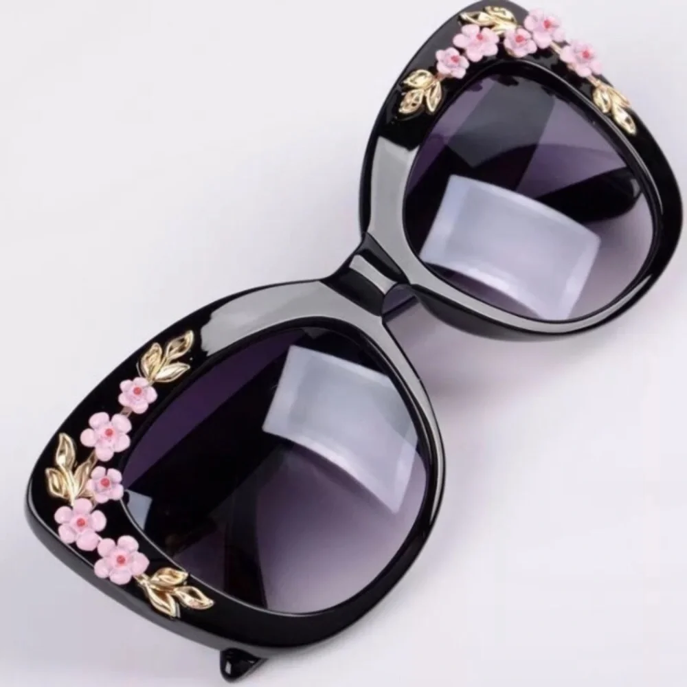 New! Oversized Cat Eye Sunglasses - Picture 4 of 10